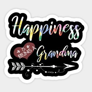 happiness is being a grandma Sticker